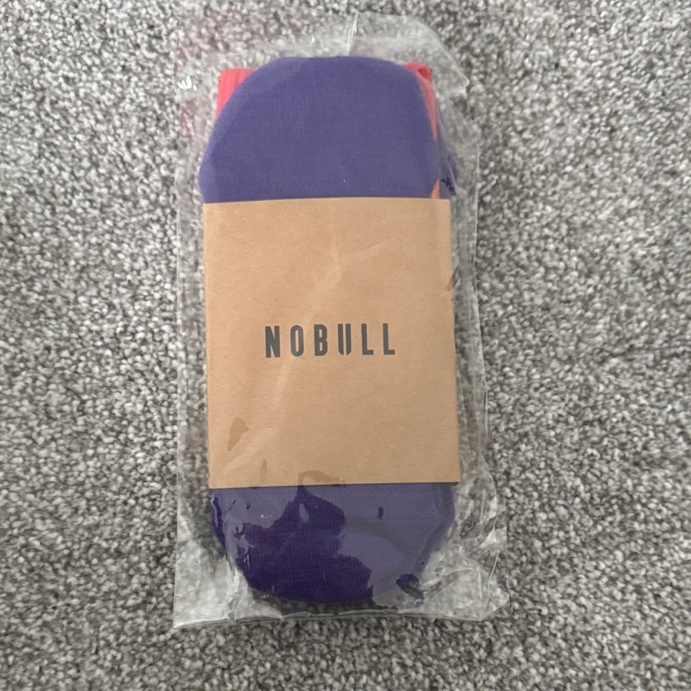 NOBULL Athletic Socks in Bold Purple and Red